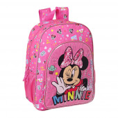 Mochila Escolar 42 cm adap trolley Minnie Lucky
