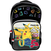 Mochila Escolar 42 cm adap trolley Pokémon Pikachu 025