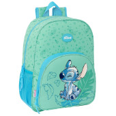 Mochila Escolar 42 cm adap trolley Stitch Aloha