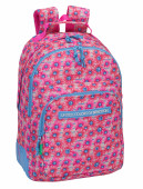 Mochila escolar 42cm adaptável Benetton Fiori