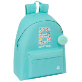 Mochila Escolar 42cm Benetton Letter