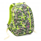 Mochila escolar 42cm  Seven - Camouflage Wild Lime