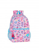 Mochila Escolar 43cm adap trolley VMB Corazones