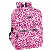 Mochila Escolar 43cm Hello Kitty Leopard