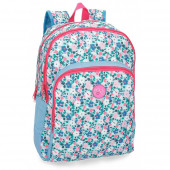 Mochila Escolar 44cm comp.duplo Roll Road Pretty Blue