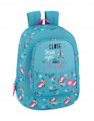 Mochila Escolar 46cm adap Glowlab Dreams Unicórnio