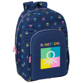 Mochila Escolar 46cm Benetton Cool adap trolley