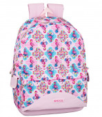 Mochila Escolar 46cm Moos Flamingo Rosa