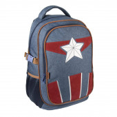 Mochila Escolar 47cm Acolchoada Capitão América