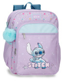 Mochila Escolar adap trolley 38cm Stitch Disney Lovely 2025