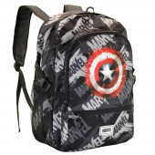 Mochila Escolar adap trolley 44cm Capitão América Scratches Marvel