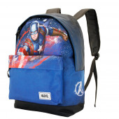 Mochila Escolar adap trolley Capitão América Full Marvel 41cm