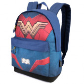 Mochila Escolar adap trolley Wonder Woman DC Comics 42cm Emblem