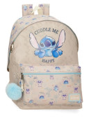 Mochila Escolar adapt trolley Stitch Happy 44cm