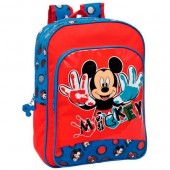 Mochila Escolar Disney Mickey Flash Adaptavel Trolley