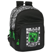 Mochila Escolar dupla 42cm adap trolley Minecraft