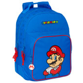 Mochila Escolar Dupla 42cm adap trolley Super Mario Play