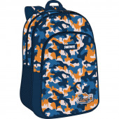 Mochila Escolar dupla Fortnite Blue Camo 42cm adap trolley