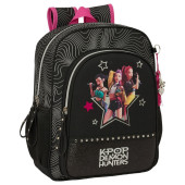Mochila Escolar Escura Kpop Demon Hunters 38cm Mochila Escolar Escura Kpop Demon Hunters 38cm