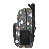 Mochila Escolar Minecraft adaptavel a trolley 43cm