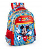 Mochila Escolar Premium 39cm Mickey Team Mickey