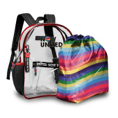 Mochila Escolar + Saco Mochila Now United 43cm