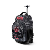 Mochila Escolar Spiderman Marvel Preta c/ Trolley