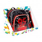 Mochila + Porta Lápis Red Cars