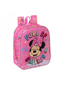 Mochila Pré Escolar 27cm adap trolley Minnie Lucky