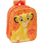 Mochila Pré Escolar 27cm Simba Rei Leão 3D