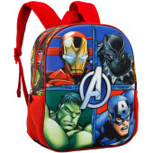 Mochila Pré Escolar 31cm Avengers Marvel 3D