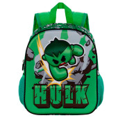 Mochila Pré Escolar 31cm Hulk Avengers Greenmass 3D