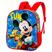 Mochila Pré Escolar 31cm Mickey Fun 3D