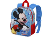 Mochila Pré Escolar 31cm Mickey House Rules 3D