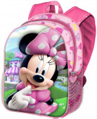 Mochila Pré Escolar 31cm Minnie Disney 3D