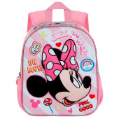 Mochila Pré Escolar 31cm Minnie Girl Power 3D