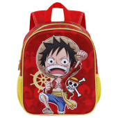 Mochila Pré Escolar 31cm One Piece Luffy 3D