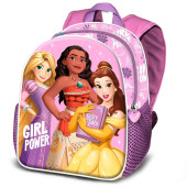 Mochila Pré Escolar 31cm Princesas Disney Girl Power 3D