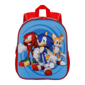 Mochila Pré Escolar 31cm Sonic Friends 3D