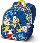 Mochila Pré Escolar 31cm Sonic Step it Up