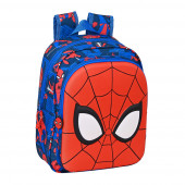 Mochila Pré Escolar 33cm adap trolley Spiderman Great Power