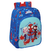 Mochila Pré Escolar 34cm adap trolley Spidey and his Amazing Friends