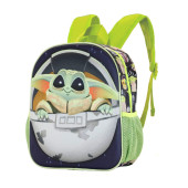 Mochila Pré-Escolar 3D Baby Yoda Star Wars