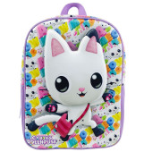 Mochila Pré Escolar 3D Gabby 30cm Pandinha