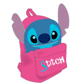 Mochila Pré Escolar 3D Stitch Rosa