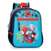 Mochila Pré Escolar adap trolley 28cm Spidey and His Amazing Friends Team Up