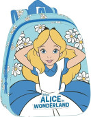 Mochila Pré Escolar Alice nos País das Maravilhas Disney 3D 33cm