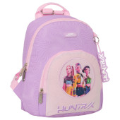 Mochila Pré-Escolar Huntrix Kpop Demon Hunters Lilás 30cm