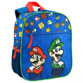 Mochila Pré Escolar Mario e Luigi Super Mario Bros 28cm