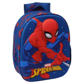 Mochila Pré-Escolar Marvel Homem-Aranha 3D Led 33cm